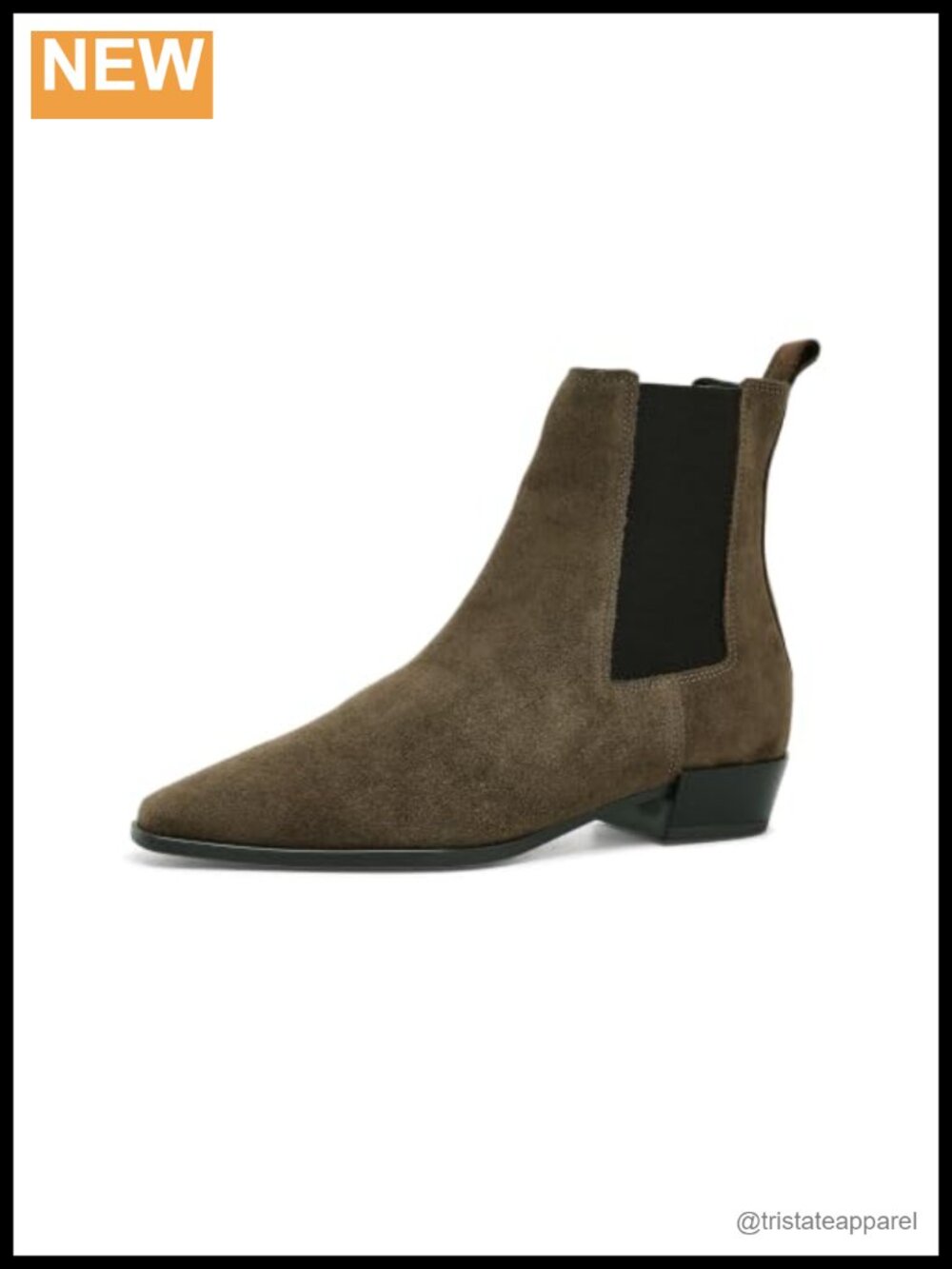 Dune London Parkas Suede Chelsea Ankle Boots Block Heel